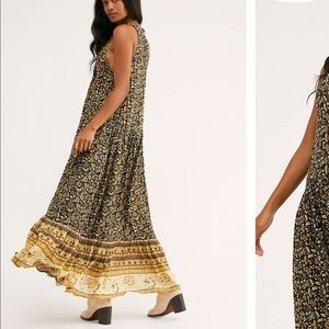 SPELL x FP exclusive Dahlia Maxi dress -Woodstock